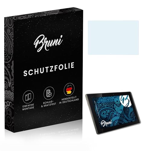 Bruni Película Protectora compatible con Asus Eee Pad Transformer TF101 Protector Película, claro Lámina Protectora (2X)