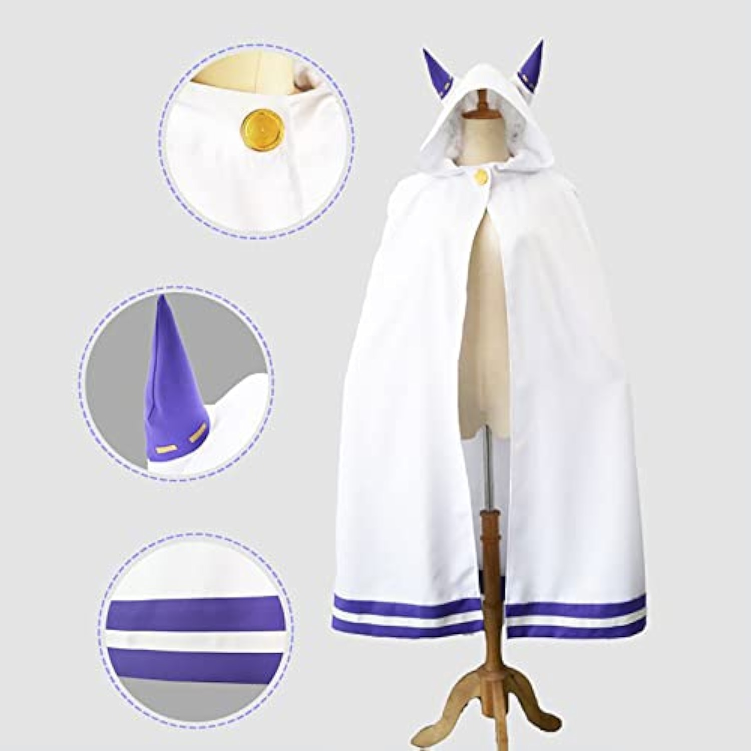 [milky time] Re:ゼロから始める異世界生活 エミリア リゼロ コスプレ ハロウィン Emilia (エミリア,マント) 詳細画像4