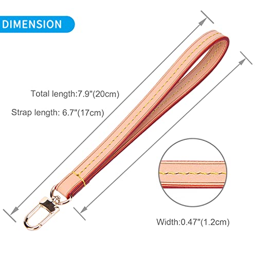 Image of VanEnjoy Wristlet Keychain Cellphone Genuine Leather Hand Strap