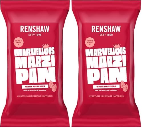 Renshaw Original Marzipan - White, 500 g (Pack of 2)