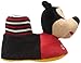 Josmo Character Shoes Boy's Disney Mickey Head Slipper-K, Black/Red, 9/10 M US Toddler