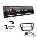 Produktbild Kenwood KMM-BT408DAB 1-DIN Digital Media Receiver Autoradio DAB+ Bluetooth USB Einbauset passend für Skoda Citigo ab 2011 schwarz