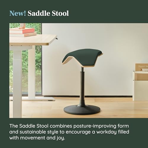 Image of Branch Saddle Stool, Height-Adjustable Active Seat with Ergonomic Design