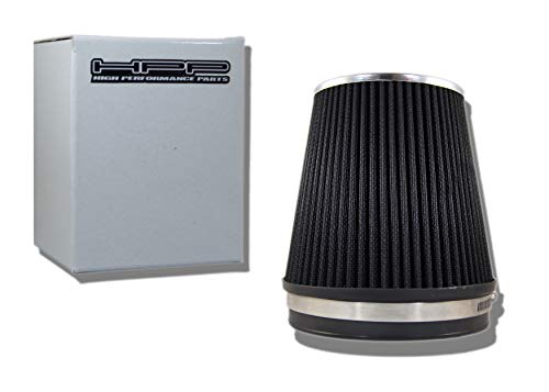 High Performance Parts Truck Cold Air Intake Black 6\" / 152 mm Inlet Reusable Quality Universal Clamp On Cone Replacement Dry Short Air Filter