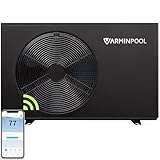 VARMINPOOL 40000BTU Pool Heat Pump with Smart Invert, up to 13,000 Gals In and Above Ground Pools, Energy Efficient Electric Pool Heater with WiFi Capable Smart Timer, Heat & Cool Duo Mode, 240V
