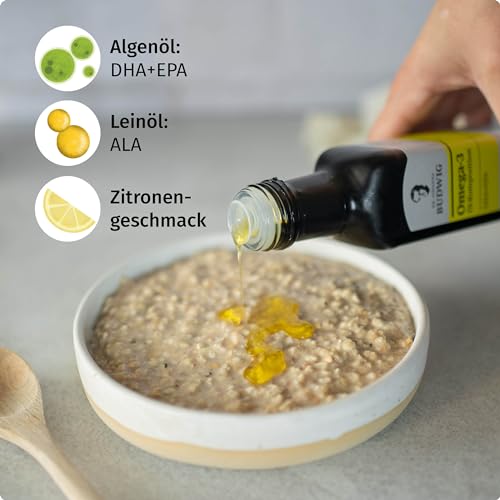 Dr. Budwig Premium Omega 3 DHA + EPA Öl Zitrone (100ml) – Ansicht 5
