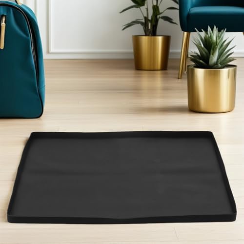 Alfombrilla de silicona para mini nevera anti fugas con borde elevado contra derrames 8