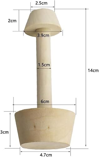 Wooden Double-Sided Tart Tamper for Pastry, Dough and Tart Shaping - Kitchen Baking Tool & Accessories for Perfect Pastries - Image 9