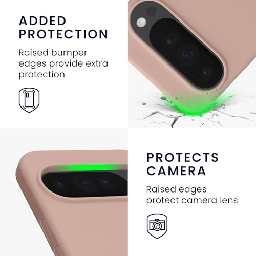 kwmobile Case Compatible with Google Pixel 10 Pro XL Case - TPU Silicone Phone Cover with Soft Finish - Antique Pink Matte by kwmobile - Used condition - Image 3