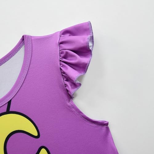 Girls Cute Dress Cartoon Flutter Sleeve Dresses Novelty Halloween Outfits4