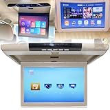 ✔【Écran haute définition】Résolution haute définition de 17,3 pouces (1920 x 1080). Doté d'un écran large numérique haute définition, cet écran offre une résolution plus élevée et des images plus nettes. Monté au plafond, il offre aux passagers arrière une expérience visuelle immersive. Vous et vos passagers pouvez ainsi profiter de vos contenus multimédias préférés