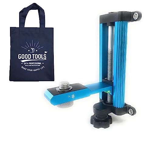 軽天ホルダー 【オマケ付き】レーザー墨出し器 マグネット 水平器 昇降調整機能付き レーザー クランプ 墨出し器 磁石式 台座 5/8 アダプター 精品工房 正峰 (スカイブルー)