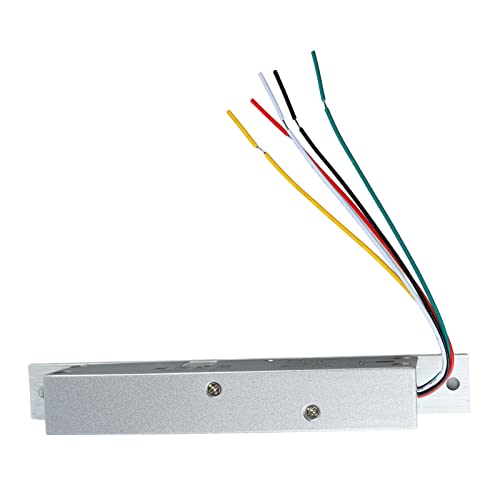 ZASCHMOY Elektryczny Zamek Ryglowy DC 12V 5 Linii | Regulowane Opóźnienie Czasowe i Wyświetlacz LED | Trwały Zamek do Drzwi ze Stopu Aluminium, Zapewniający Większe Bezpieczeństwo (Odblokowanie