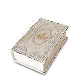 Höhe: ca. 5,50 cm Loberon Buchschatulle Anglure, Polyresin, H/B/T ca. 5.5/17.8/12 cm, antikcreme