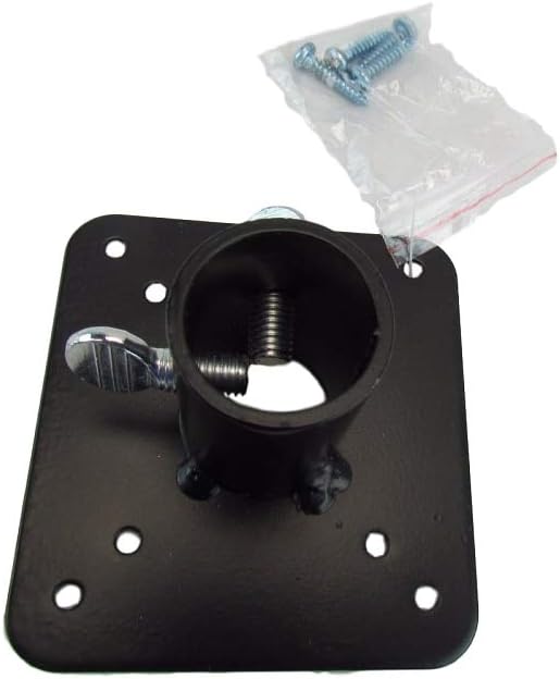Squirrel Stopper 4-Pack Metal Mounting Flange for 1-inch Poles with Screws