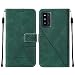 Produktbild Hicaseer Samsung Galaxy F52 5G Hülle,PU Lederhülle Wallet Case Magnetverschluss Kartenfächer Ständer Flip Case Brieftasche für Samsung Galaxy F52 5G 6.6" -Dunkelgrün