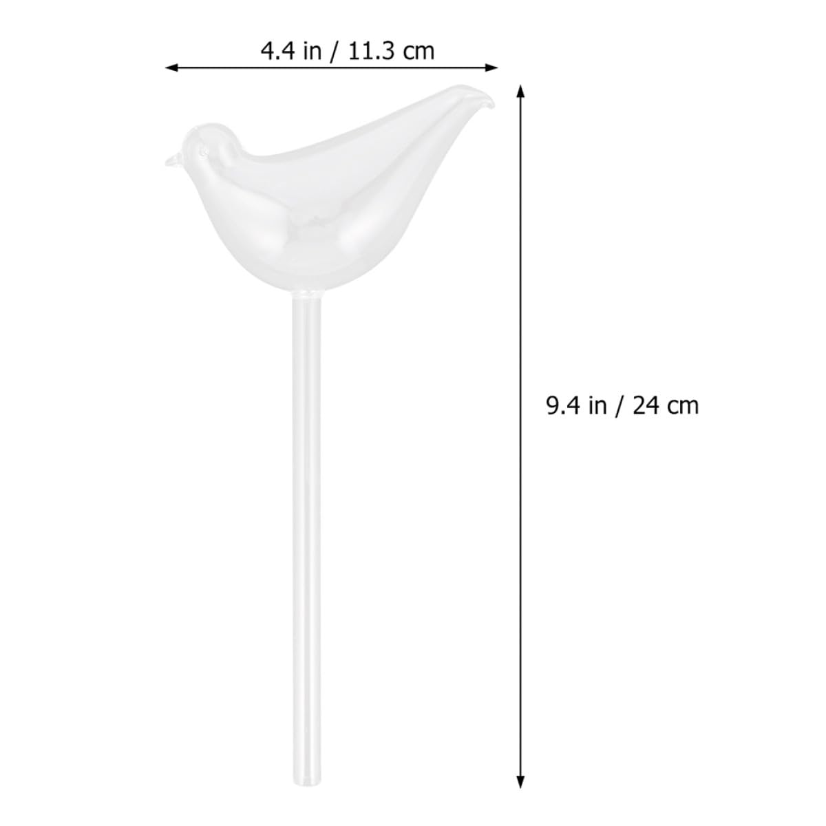 OSALADI Lot de 4 Globes d'eau en Verre Borosilicaté pour Arrosage Automatique des Plantes D'intérieur, pour Voyage et Festivals, Système D'arrosage Autonome