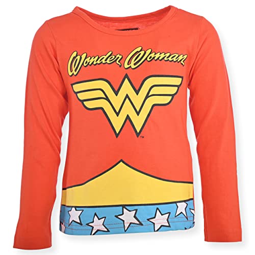 Warner Bros Girl's 3 Pack Justice League Long Sleeves Tee Shirt Set2