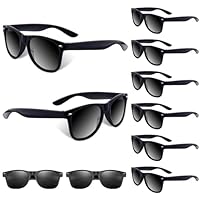 BOUBONI Party-Sonnenbrille Neonfarben lustiges Geschenk Goodie Stuffers für Sommer Strand Pool Party Geburtstagsparty (10, Black)