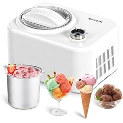 EUHOMY Ice Cream Maker Machine with Compressor