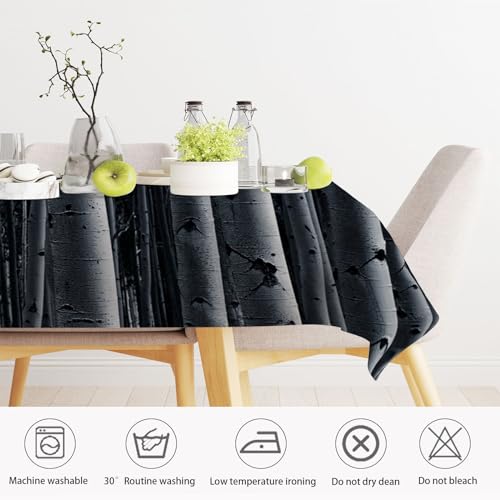Nappe rectangulaire lavable forêt 2 pièces imperméable table basse 120x160 - 7