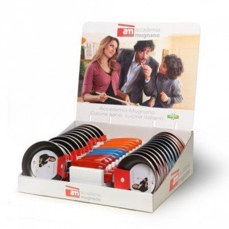 Accademia Mugnano Poêle SALUS 14 cm Rouge/Bleu Made en Italy Cover