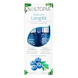 Nailtopia - Nails are Long Kit, Supports Short/Long Nails & Dehydrated Cuticles - Plant-Based, Non Toxic, Bio-Sourced - Hardening & Conditioning Superfood Treatment - Blueberry Extract (Clear) - 2 Pc