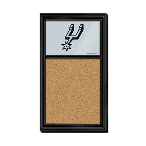 The Fan-Brand NBA San Antonio Spurs: Cork Note Board- Sports Decor for Home, Game Room, Fan Cave & Garage - USA Made