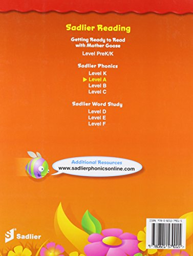 Sadlier Phonics Level A Grade 1 Student Edition