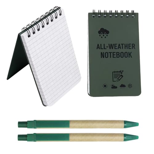 SNMYGS 2 PCS Waterproof Notebook Field Notes Notebook Pocket Notebook