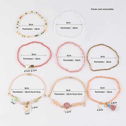 Iyours 4 Sets Bohemian Handmade Wrap Bracelets Bangle Multilayer Bracelets For Women (Ja4-2) #TOP7