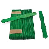 GET A HANDLE - These unfinished wood sticks are great to have on hand for church fans, bidding paddles, invitations, to stir paint, and so much more! The cutouts are made of premium quality natural birch wood that won't splinter and is food safe. GRE...
