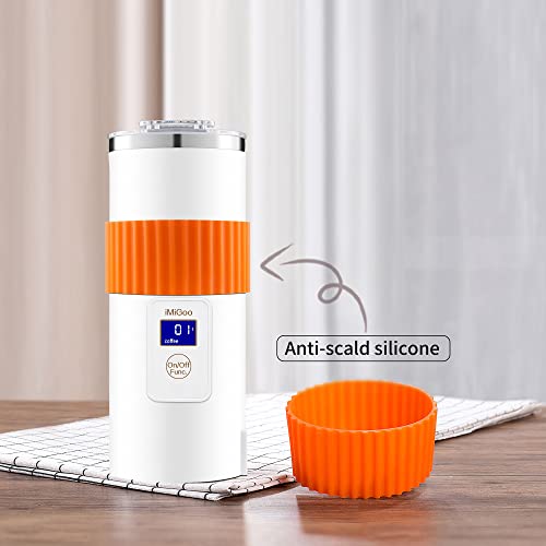 Portable-Coffee-Maker-8-OZ-Single-Serve-Coffee-Percolator-Tea-Maker-Electric-Kettle-304-Stainless-Steel-AC-110-120V-White-Suitable-for-Indoors Portable Coffee Maker 8 OZ Single Serve Coffee Percolator Tea Maker Electric Kettle 304 Stainless Steel AC 110 120V White Suitable for Indoors