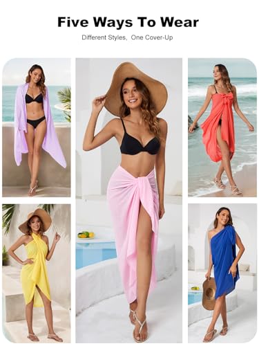 Image of QIANXIZHAN Women's Swimsuit Cover Up,Beach Sarong Wrap Bottom Coverup