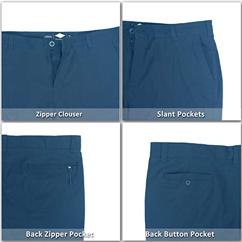 Men’s Hybrid Shorts Chino Golf Athletic Casual Quick Dry 21’’ Solid Amphibian Walk Boardshort Navy 34 #TOP5