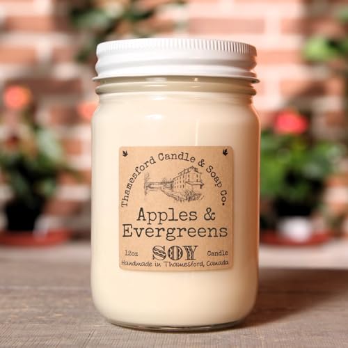 Apples and Evergreens Scented Candle - Tart Apples with Seasonal