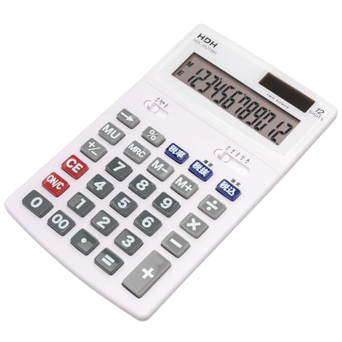 �ۓy���J�d�q�̔� �d�� �v�Z�@ ���^ �c�� �`���g �X�^���_�[�h 12�� ��ʎ��� �o�� �ŗ� �v�Z �����v�Z �z���C�g HDC-012TWH