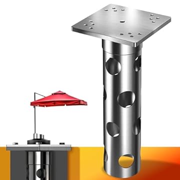 cantilever umbrella in ground mount