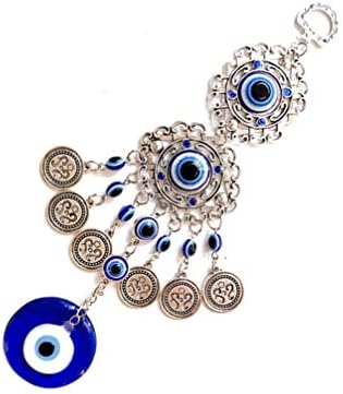 Holibanna Turkish Blue Evil Eye Amulet Wall Hanging Pendant Home Protection Good Luck Blessing Charm Decoration for Home Office Car Garden Balcony Decor