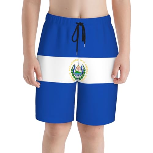 El Salvador Youth Beach Pants, Soft and Breathable, with Drawstring Waist, Suitable for Sports and Leisure.3