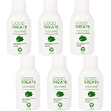 Goodbreath Mouthwash - Mint Mouth Rinse for Chronic Halitosis - New Ozone Technology Oral Rinse - Halitosis Treatment & Bad Breath Neutralizer - Mouthwash for Gum Diseases - Alcohol-free | 6 Pack,2 Oz