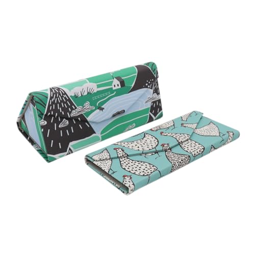 Image of Real Sic Glasses Case for Men and Women - Magnetic Folding Hard Shell Sunglass Holder - Inspired by Adorable Animals