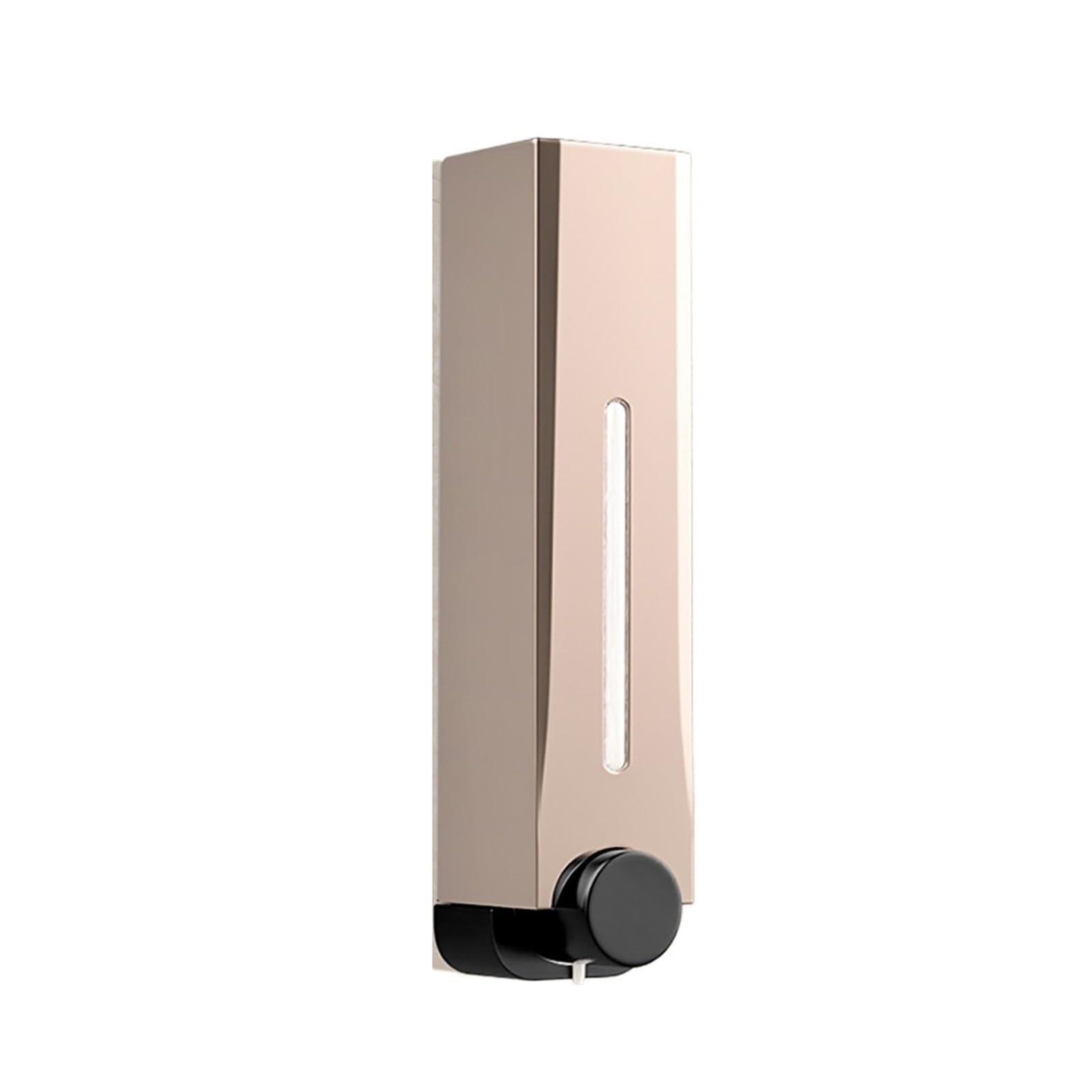 Wall Mounted Soap Dispenser For 500ML Soap Dispenser Wall Mounted Manual Press Soap Box Hand Soap Bottle(Gold)