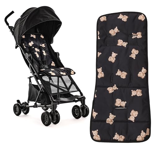 Poussette Roma Rizzo 2 Teddy Black : compacte, legere 5.9 kg et cabine