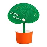 Design a doppia funzione: combina un calendario da tavolo 2026 con un portapenne integrato, riordinando la scrivania alloggiando gli strumenti di scrittura stesso elegante cubo.