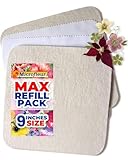 Microfleur - Max Microwave Flower Press Refill Pack - Floral Art Crafting Accessory, Creative Pressing, DIY Handicrafts Creations for Plant Lovers, Replacement Washable Cotton Liners - 9