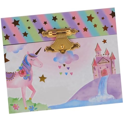 Caja de música unicornio decorativa para organizar joyas en el dormitorio infantil de niñas 4