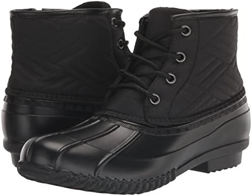 Avenue Womens Plus Size Mona Quilted Weather Fashion Boot, Black, 7 Wide US | Image 6