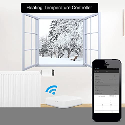 Vanne de radiateur intelligente programmable avec mode vacances HY366