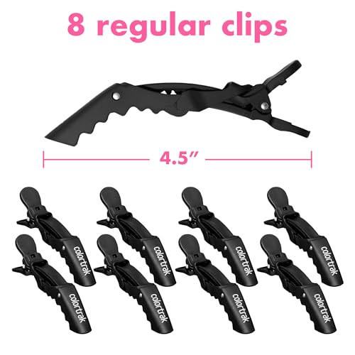 Pinzas profesionales Colortrak Croc Clip 12 unid. negro miniatura 5